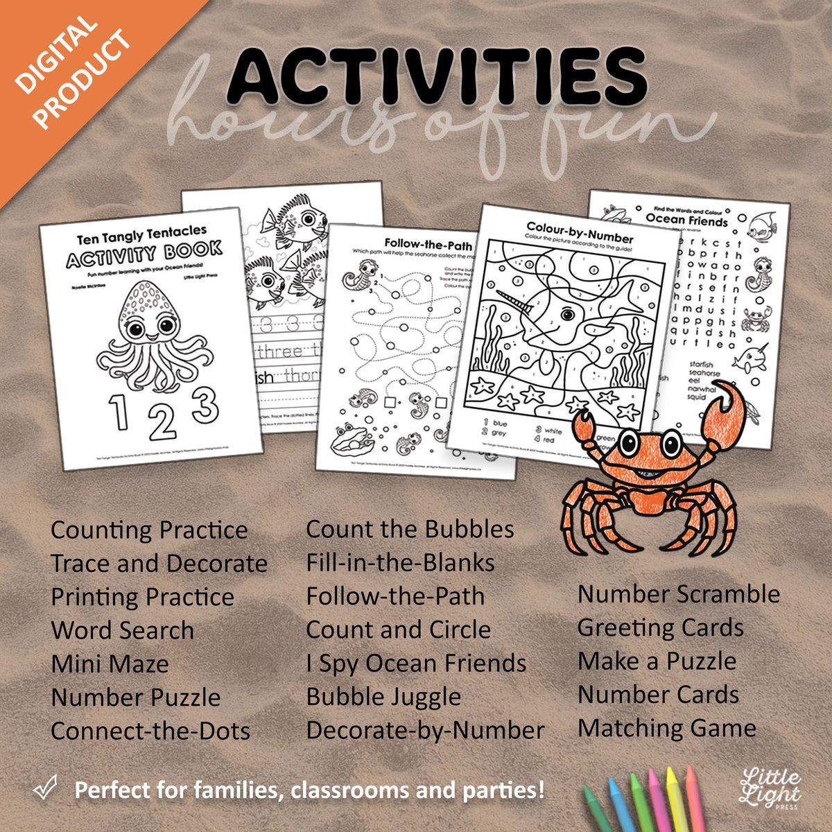 Ten Tangly Tentacles Activity eBook (PDF)