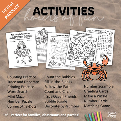Ten Tangly Tentacles Activity eBook (PDF)